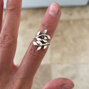 Sterling Silver Olive branch Ring